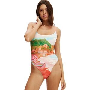 New cotton on body One Piece Swimsuit size medium sunset resort cheeky